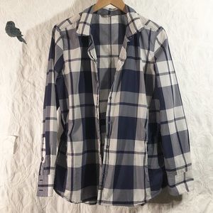 The North Face women’s plaid shirt